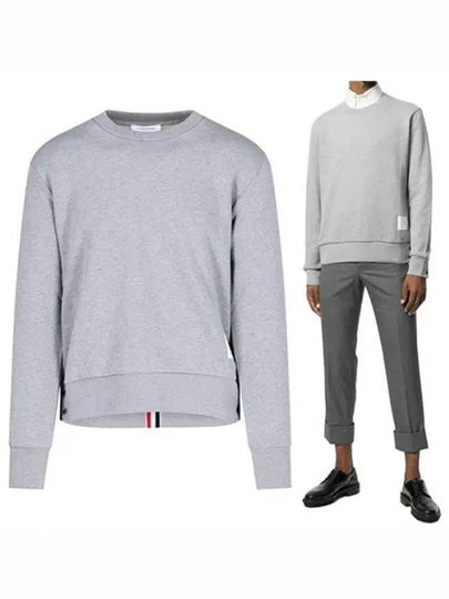 Center Back Stripe Crewneck Sweatshirt Light Grey - THOM BROWNE - BALAAN 2