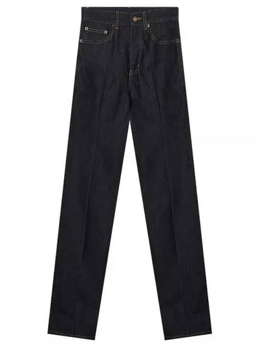 Clyde Flared Straight Jeans Black - SAINT LAURENT - BALAAN 2