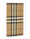 Check Pattern Bifold Long Wallet Beige - BURBERRY - BALAAN 3