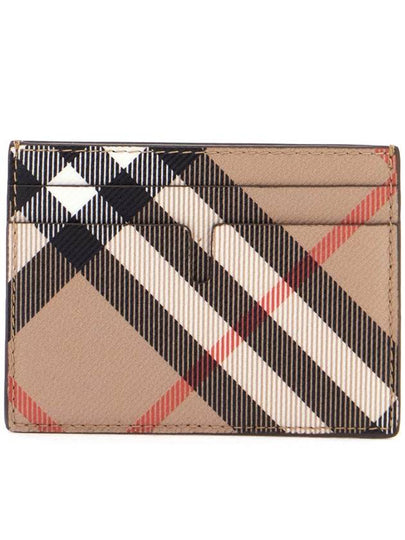 Check Card Case Wallet Beige - BURBERRY - BALAAN 2