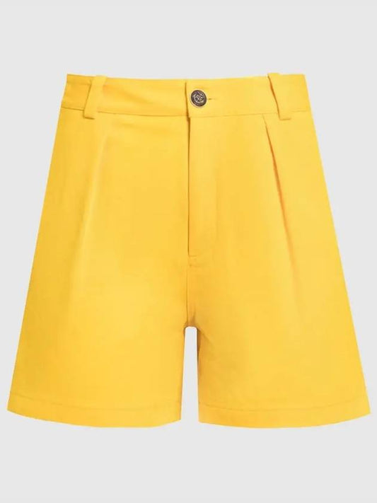 Female Gotan Sunny Yellow Short Pants FAM8665 209X - LORO PIANA - BALAAN 2