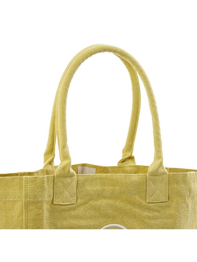 Yenky Embroidered Logo Large Shopper Tote Bag Yellow - ISABEL MARANT - BALAAN 8