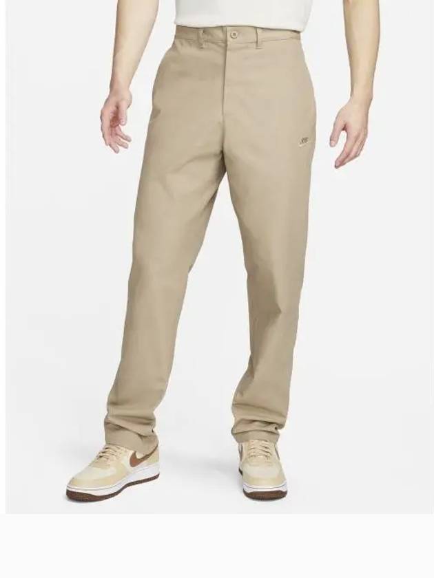 Club Chino Straight Pants Khaki - NIKE - BALAAN 2