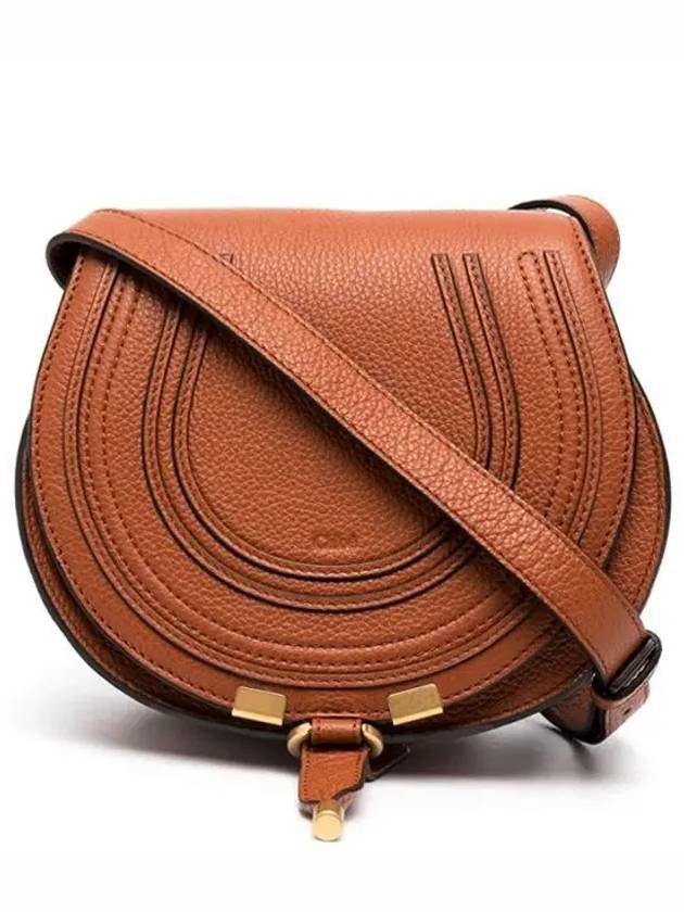 Marcie Saddle Small Grained Leather Cross Bag Tan - CHLOE - BALAAN 2