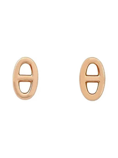 Blue stone earrings 18K rose gold 3HA1264 - HERMES - BALAAN 1