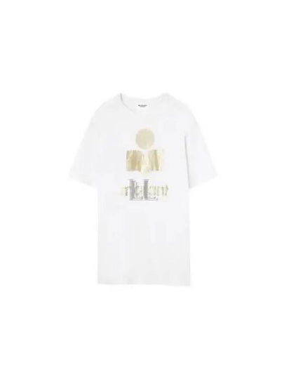 Zwell Logo Print Short Sleeve T-Shirt White - ISABEL MARANT - BALAAN 2