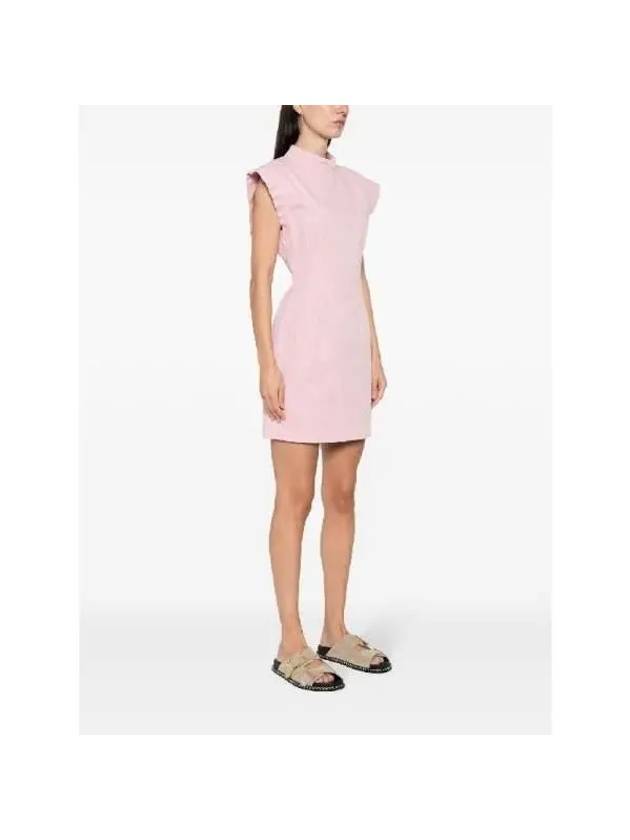 Nina Cotton Short Dress Light Pink - ISABEL MARANT - BALAAN 3