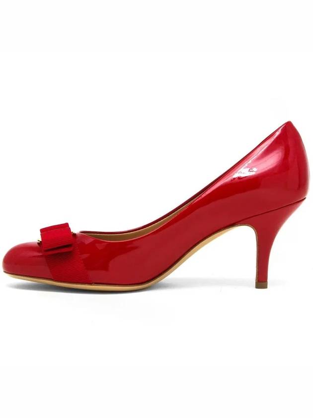 Carla Vara Bow Pumps Red - SALVATORE FERRAGAMO - BALAAN 3