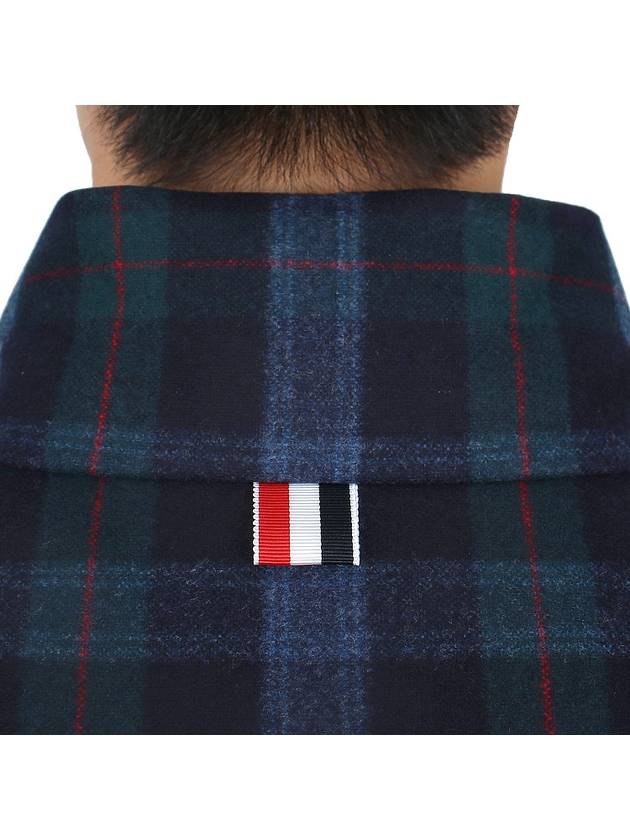 Check Reversible 4 Bar Zip-up Padding - THOM BROWNE - BALAAN 10