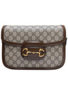 Women s 602204 GG Supreme Canvas 1955 Horsebit Shoulder Bag - GUCCI - BALAAN 1