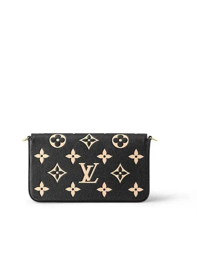 Felicie Pochette Cross Bag Black Beige - LOUIS VUITTON - BALAAN 5