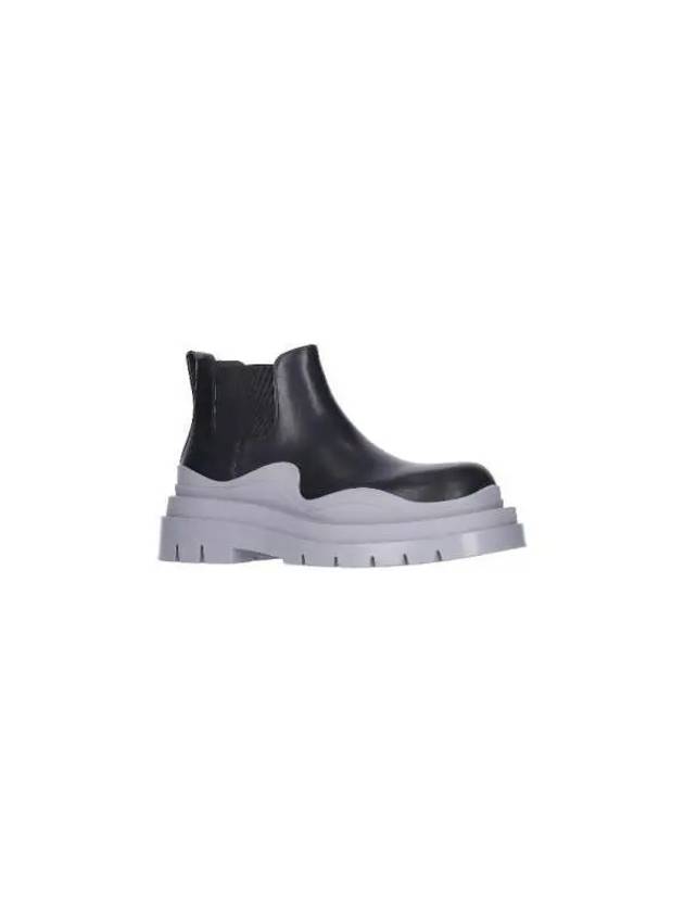 Tire Ankle Chelsea Boots Black Grey - BOTTEGA VENETA - BALAAN 3