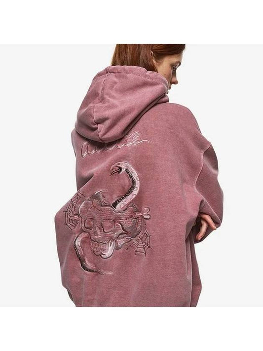 2 WAY Skull Web Pigment Zip-up Hoodie Dusty Pink - CPGN STUDIO - BALAAN 1