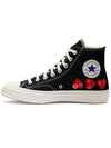 Play x Converse Chuck Taylor All Star 70 High Top Sneakers Black - COMME DES GARCONS - BALAAN 4