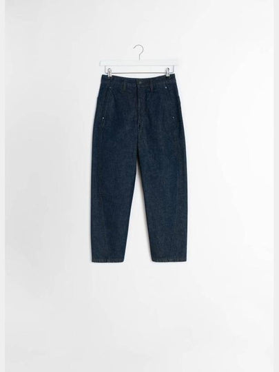 Twisted Denim Cotton Straight Jeans Indigo - LEMAIRE - BALAAN 2