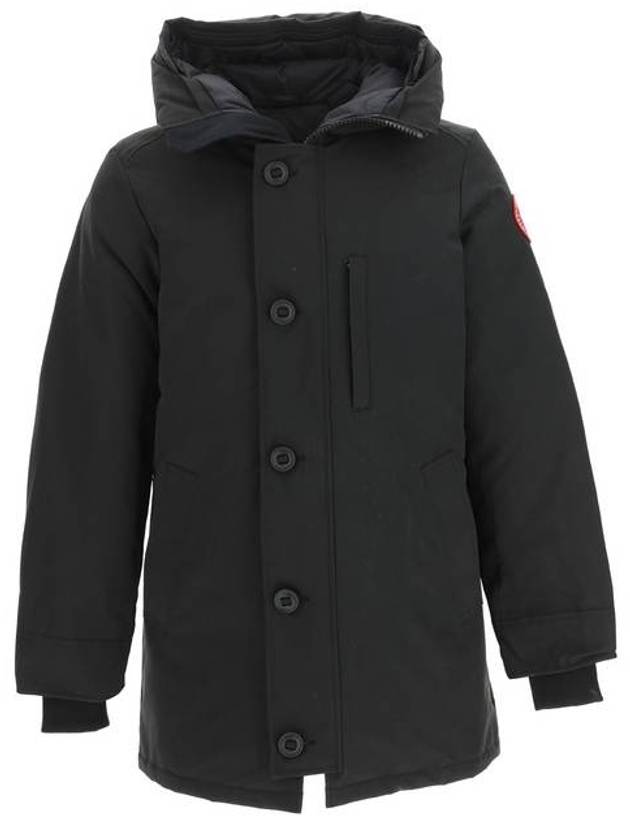 Chateau Logo Hooded Parka Black - CANADA GOOSE - BALAAN 5