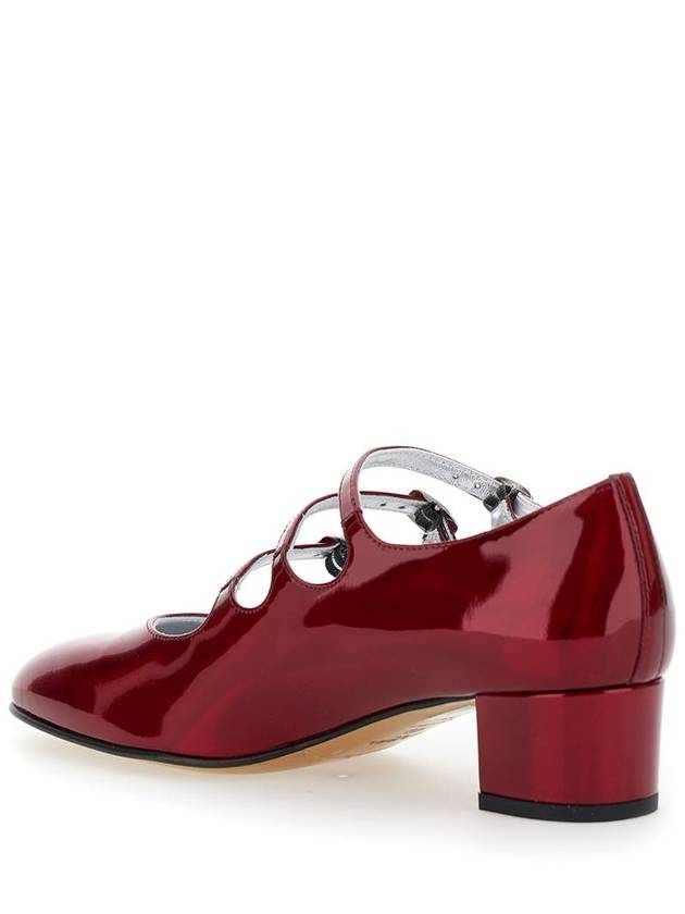 'Kira 24 Reflex' Red Pumps With Straps In Patent Leather Woman - CAREL - BALAAN 3