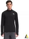 Men's Elevation Half Zip-Up Long Sleeve T-Shirt Black - THE NORTH FACE - BALAAN 2