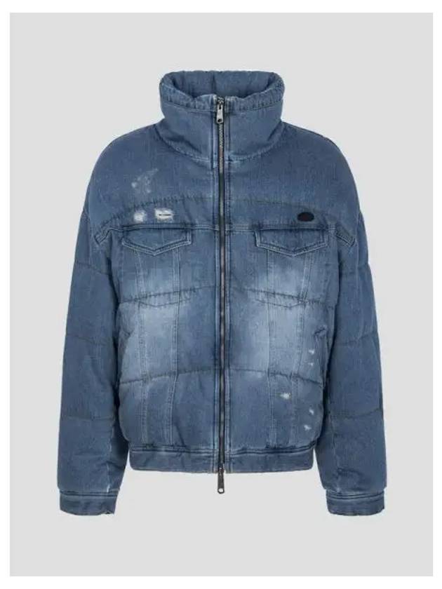 Men s denim padded spring and fall jacket blue domestic product - ADER ERROR - BALAAN 1