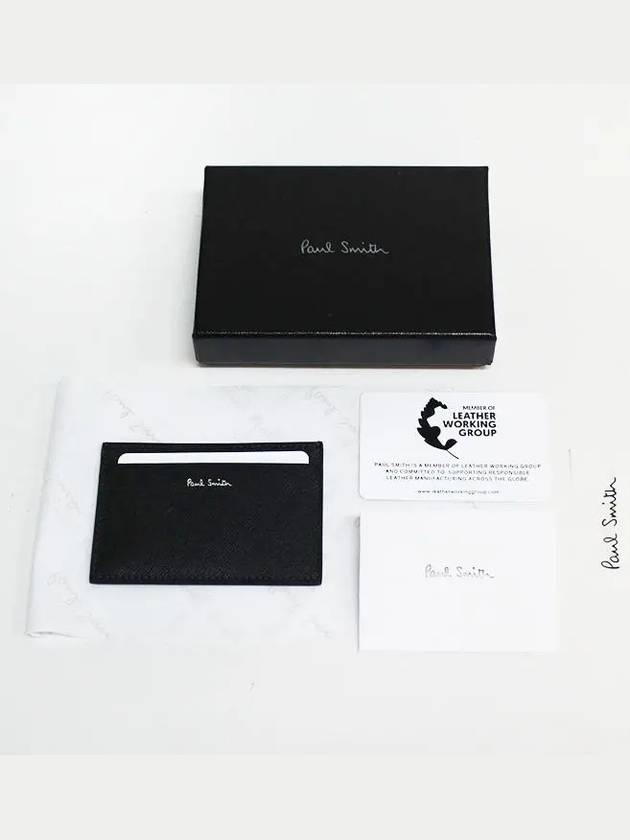 Commuter Mini Print Card Wallet Black - PAUL SMITH - BALAAN 7