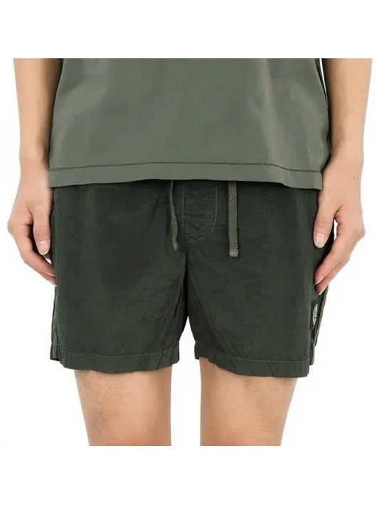 Swimming Nylon Trunk Shorts Dark Green - STONE ISLAND - BALAAN 2