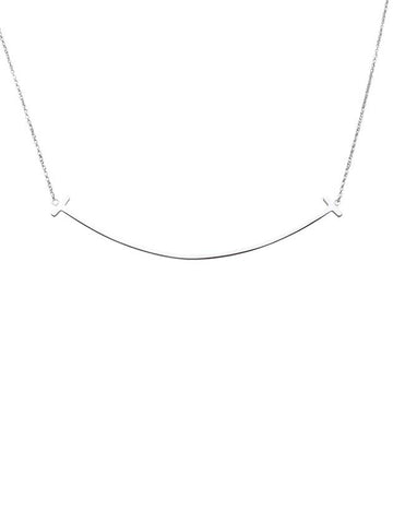 34775346 White gold T smile necklace large 34201 - TIFFANY & CO. - BALAAN 1