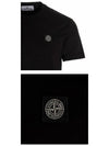 Wappen Logo Patch Short Sleeve T-Shirt Black - STONE ISLAND - BALAAN 6