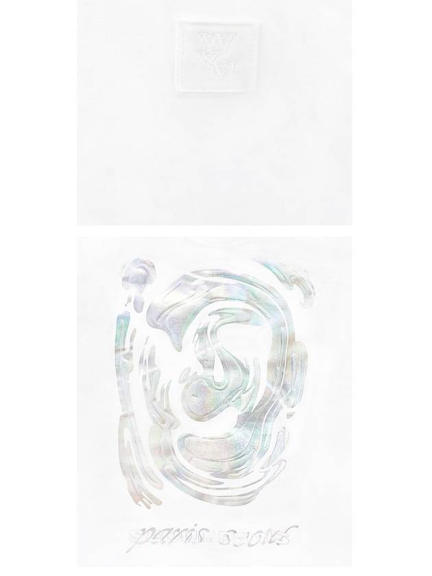 W243TS04701W Metallic Graphic Round Short Sleeve T Shirt White Men s TJ - WOOYOUNGMI - BALAAN 5