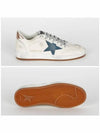 Ballstar Leather Low Top Sneakers Smoke Blue White - GOLDEN GOOSE - BALAAN 4