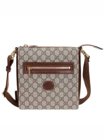 GG Superme Canvas Messenger Bag Beige Ebony - GUCCI - BALAAN 2