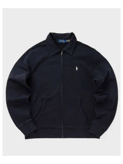 Embroidered Pony Logo Zip-Up Jacket Fade Black - POLO RALPH LAUREN - BALAAN 2