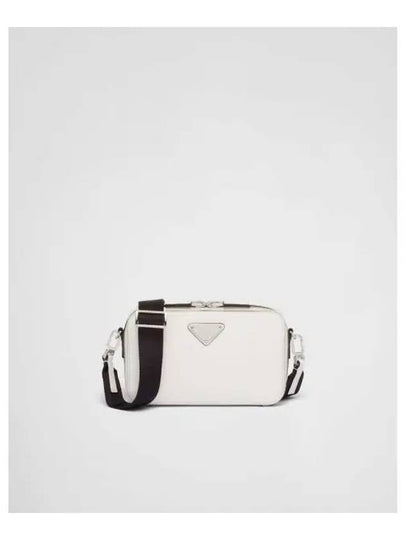 Brique Saffiano Leather Cross Bag White - PRADA - BALAAN 2