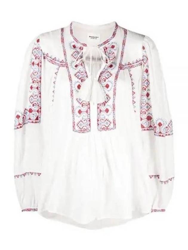 Kiledia Embroidery Blouse White - ISABEL MARANT - BALAAN 2