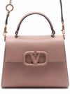 V-Sling Small Tote Shoulder Bag Beige - VALENTINO - BALAAN 2