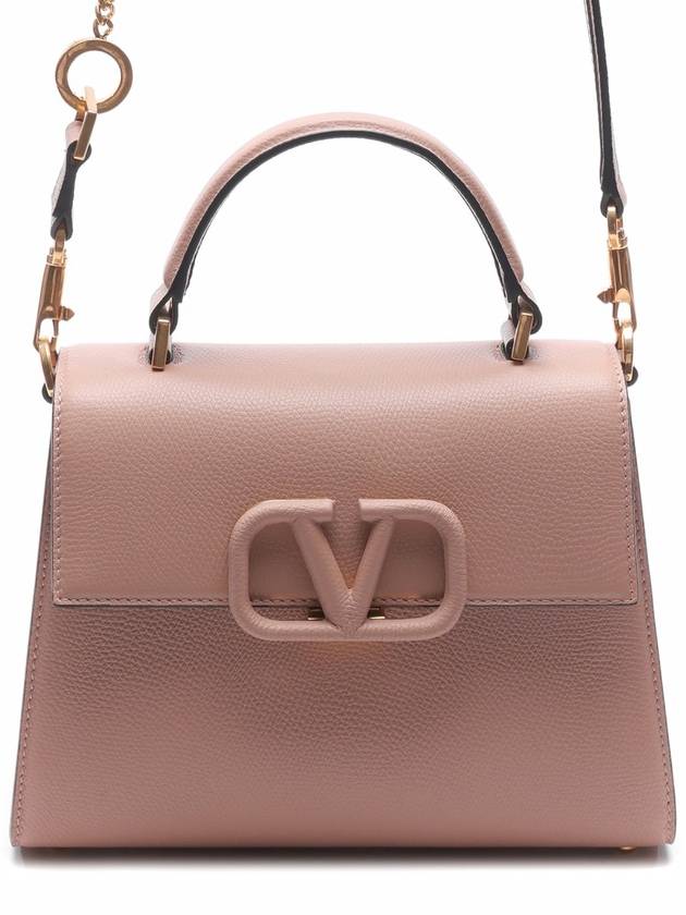 V-Sling Small Tote Shoulder Bag Beige - VALENTINO - BALAAN 2