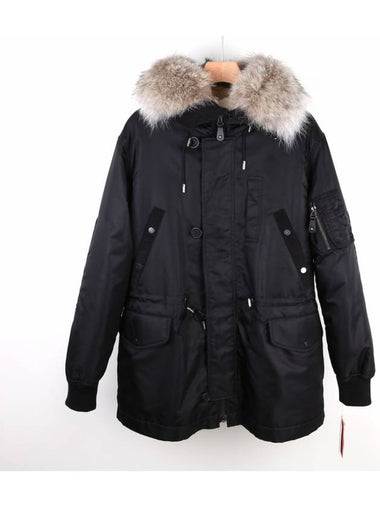 Coyote Tapper Military Jacket Black NBIX B0130 - YVES SALOMON - BALAAN 1