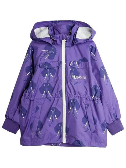 Kids Elephant Shell Jacket Purple 22210105 45 - MINI RODINI - BALAAN 2