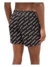 White Logo Swim Shorts Black - VETEMENTS - BALAAN.