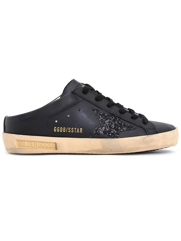 Superstar Glitter Star Low Top Sneakers Black - GOLDEN GOOSE - BALAAN 6