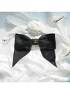 CC Logo Ribbon Silk Hairpin Black AA9854 - CHANEL - BALAAN 10