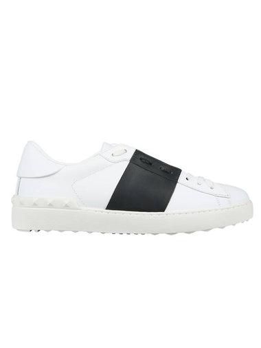 Men's Hidden Banding Low Top Sneakers White Black - VALENTINO - BALAAN 1