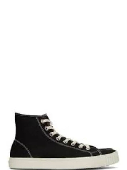 Tabi Split Toe High Top Sneakers Black - MAISON MARGIELA - BALAAN 2