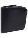 Stitched Zipper Half Leather Wallet Black - MAISON MARGIELA - BALAAN 5