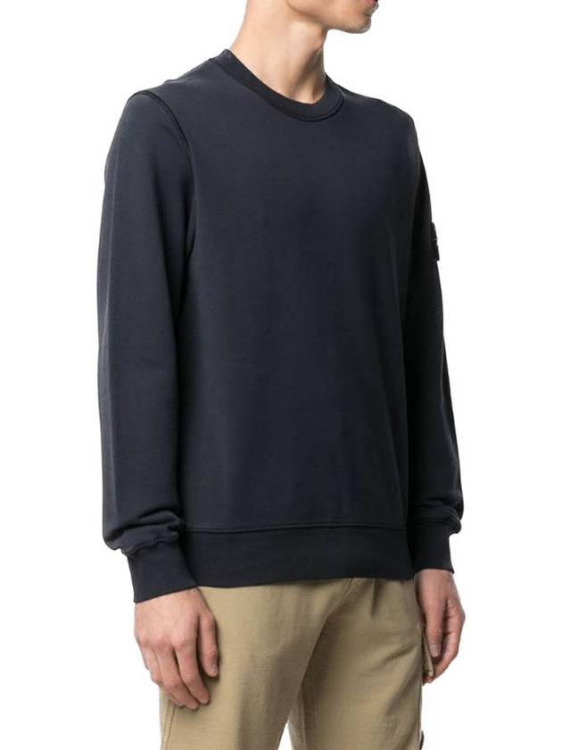 Wappen Patch Crew Neck Sweatshirt Navy - STONE ISLAND - BALAAN 4