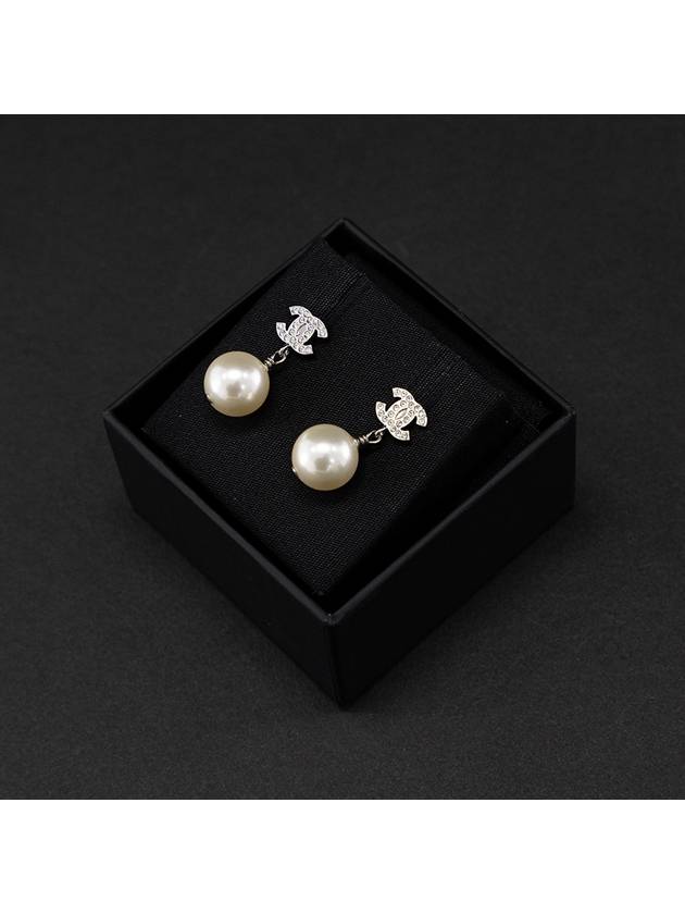 CC logo pearl drop earring earrings A36138 - CHANEL - BALAAN 3