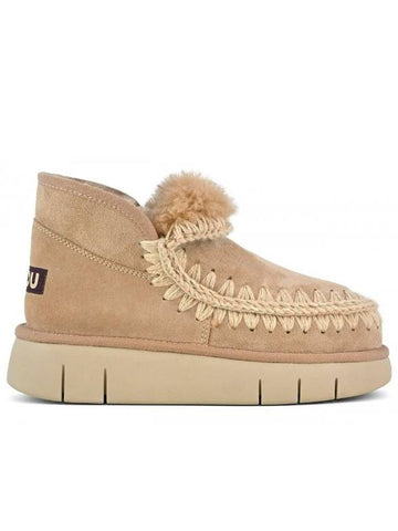 Mou Eskimo 'Bounce' In Beige Leather - MOU - BALAAN 1