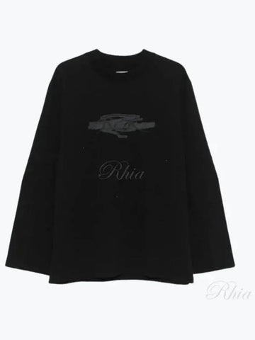 Graphic Long Sleeve RBMW0252JY20 BLK0001 Tee - ROA - BALAAN 1