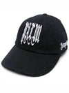 Gothic Logo Ball Cap Black - PALM ANGELS - BALAAN 2