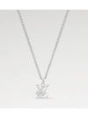 Monogram Raw Necklace Silver - LOUIS VUITTON - BALAAN 2