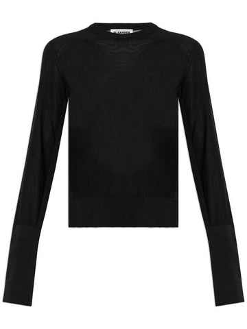 JIL SANDER Crewneck Sweater, Women's, Black - JIL SANDER - BALAAN 1